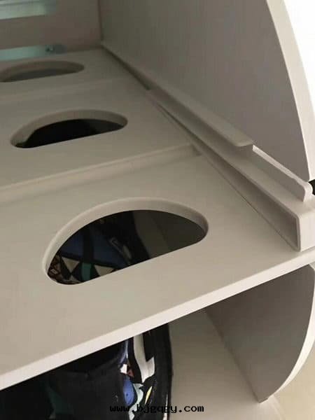 大(dà)V媽媽體(tǐ)验(yàn)報告RootSense根元(yuán)智能(néng)鞋(xié)櫃護理(lǐ)機(jī)day1-鞋(xié)斗(dǒu)隔闆可(kě)以(yǐ)調整